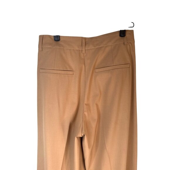 ZARA Small Beige Wide-Leg Pants - Picture 12 of 14